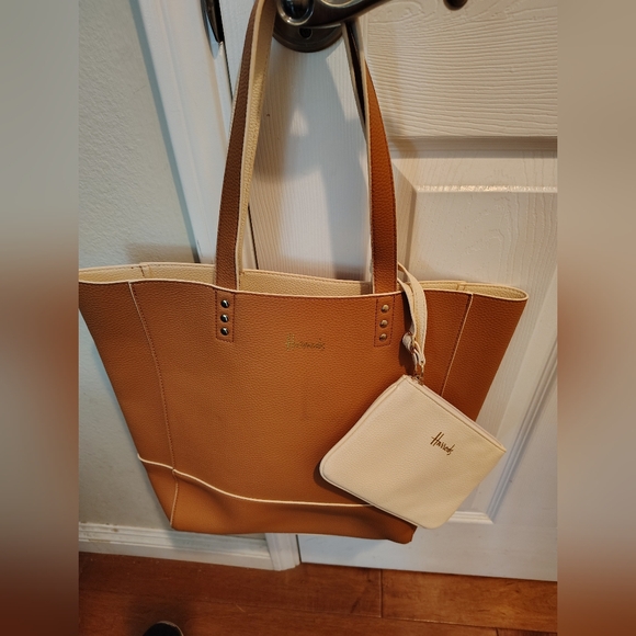 Harrods Reversible Tote Bag Purse - Picture 1 of 5